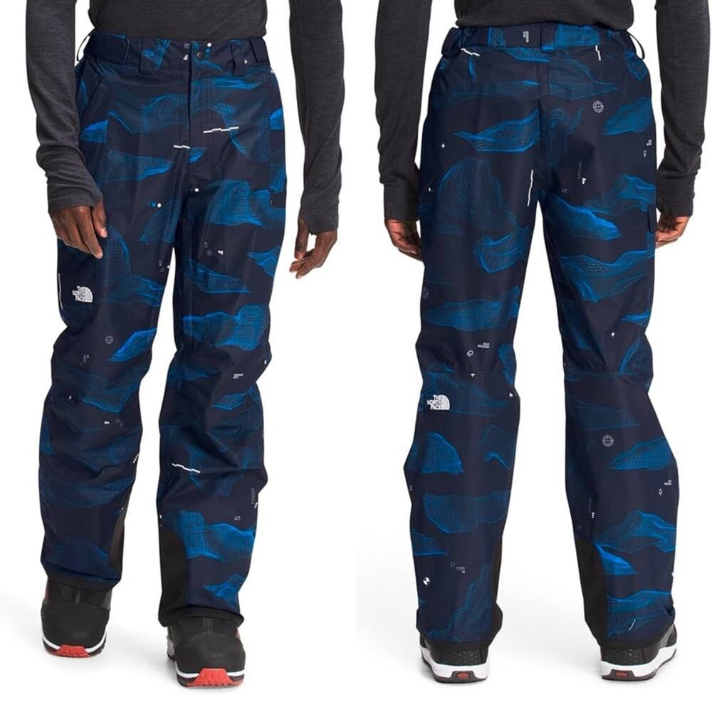 The North Face Freedom Insulated Snow Pant Aviator Navy Blue Binary Halfdome NWT